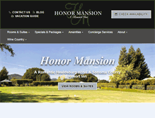 Tablet Screenshot of honormansion.com